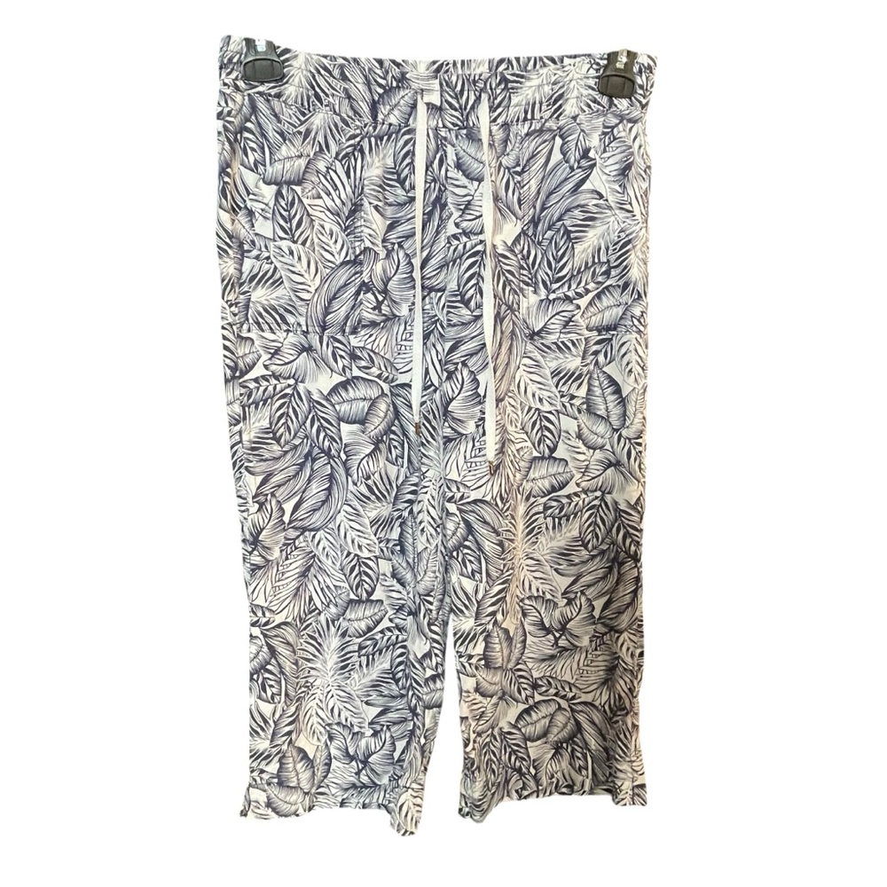 Land N Sea Leaf Print Capris